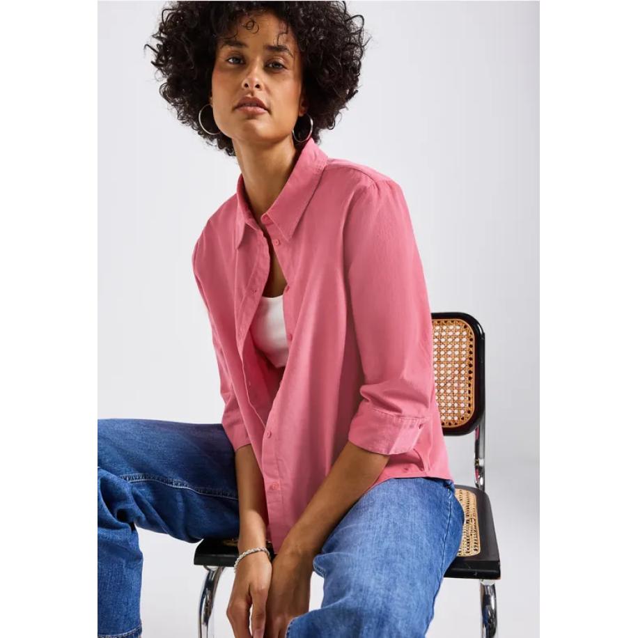 Street One Corduroy overhemd blouse Roze