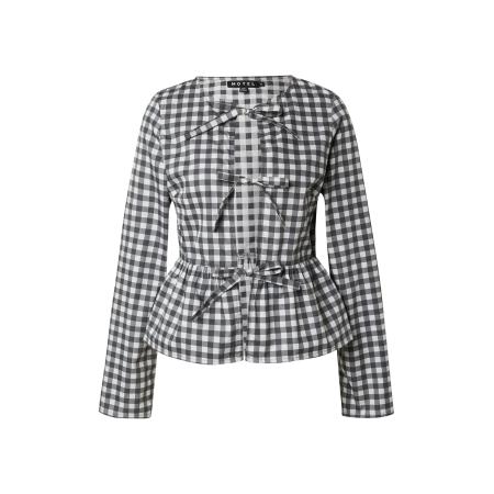 Motel Motel Blouse Bertaria grijs / donkergrijs / wit