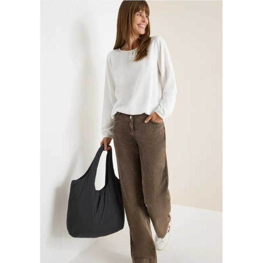 CECIL Blouse in effen kleur Wit