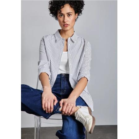 Street One Gestreepte zakelijke blouse