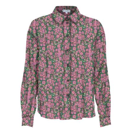 Desires DESIRES Blouse Othilde groen / olijfgroen / pink / zwart