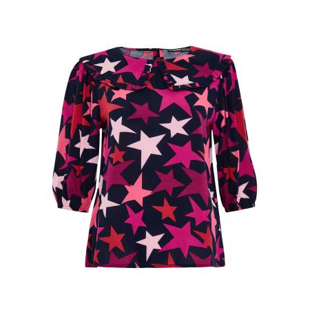 Threadbare Threadbare Blouse Humbug bessen / pink / zwart