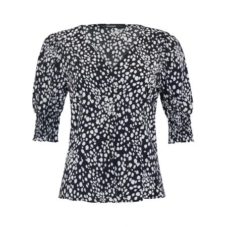 Threadbare Threadbare Blouse Sand lichtgrijs / zwart