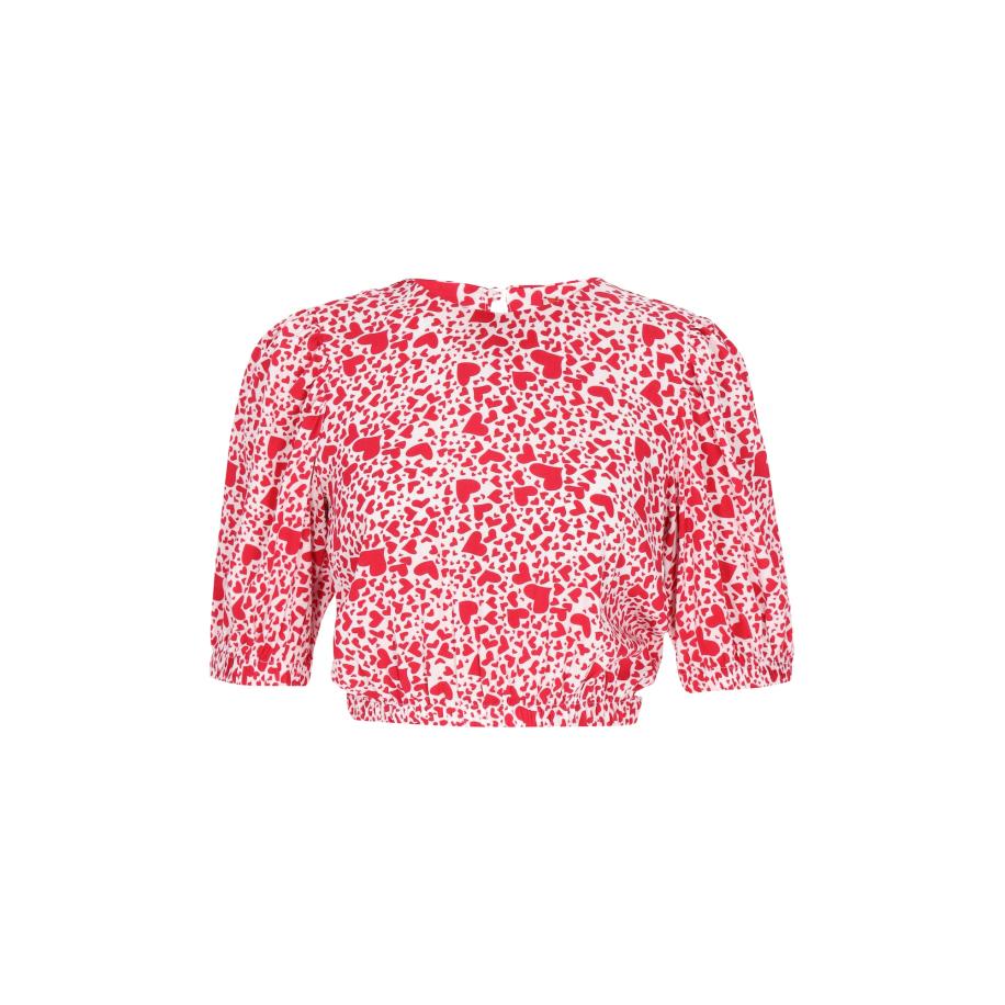 nelice nelice Blouse Valentines Day rood / wit -