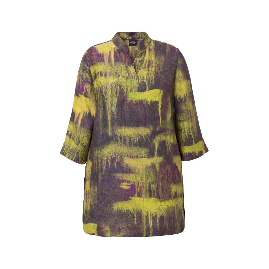 Ulla Popken Ulla Popken Tuniek geel / lila -