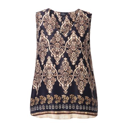 Ulla Popken Ulla Popken Blouse goud / zwart