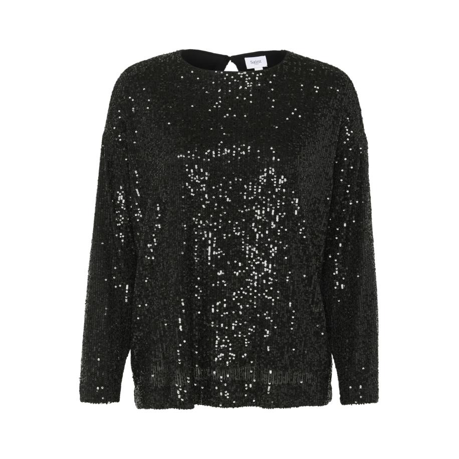 Saint Tropez SAINT TROPEZ Blouse Reyana zwart -