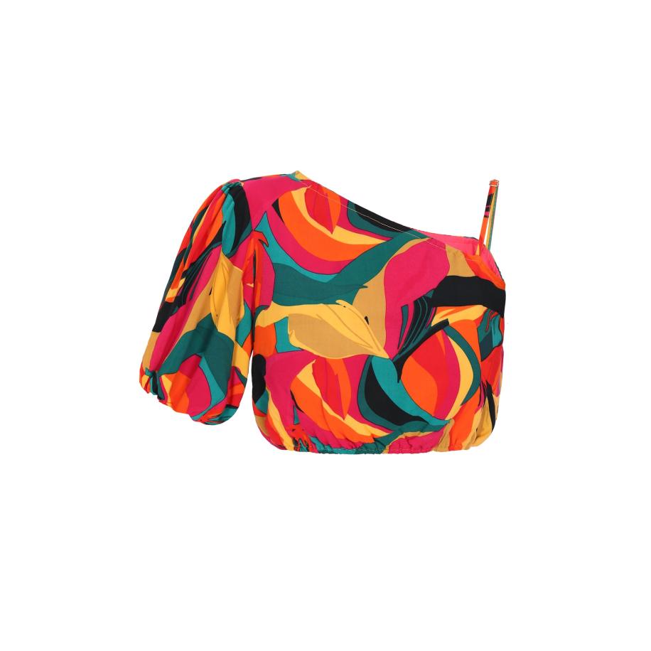 IZIA IZIA Blouse geel / petrol / oranje / rood -
