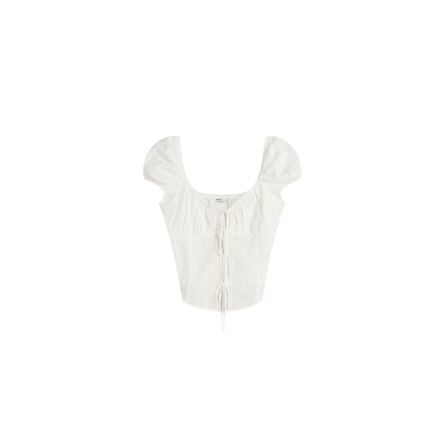 Bershka Bershka Blouse wit -
