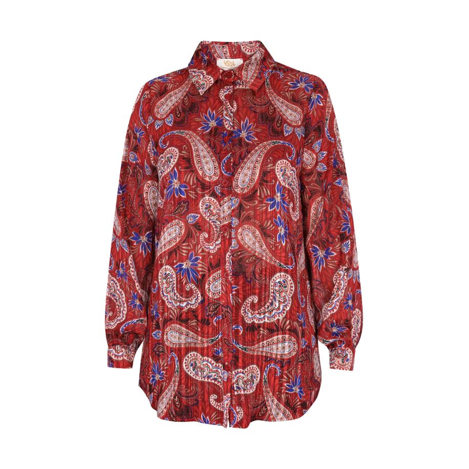 usha FESTIVAL Blouse beige / blauw / rood / zwart Multicolor