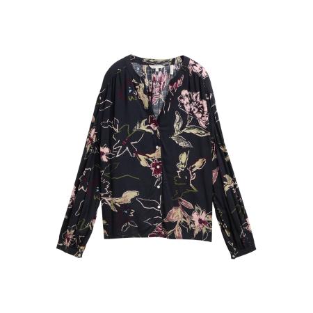 Tom Tailor TOM TAILOR Blouse beige / groen / aubergine / zwart