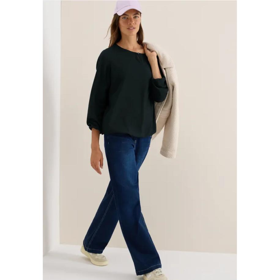 CECIL Blouse in effen kleur Groen