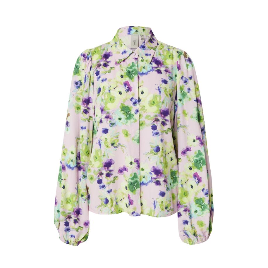 YAS YAS Blouse YASAsina hemelsblauw / lichtgroen / pastellila / donkerlila -