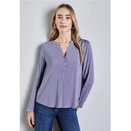 Street One Basic blouse in effen kleur