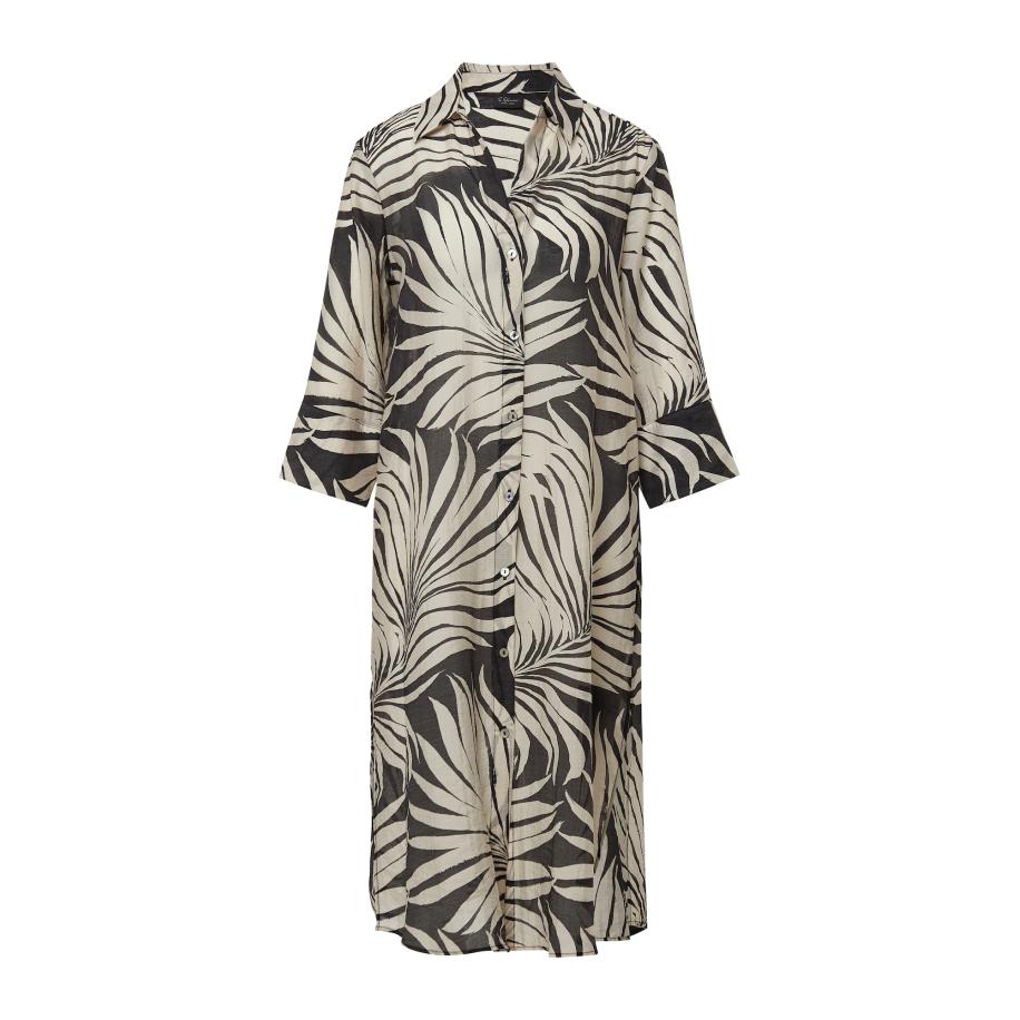 s.Oliver BLACK LABEL Blouse beige / zwart Zwart