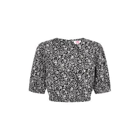 MYMO Blouse zwart / wit