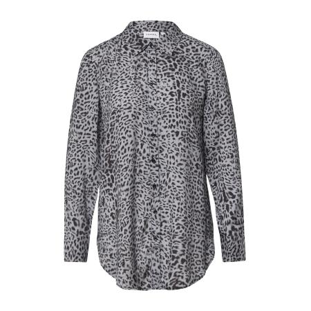 Comma COMMA Blouse grijs / zwart