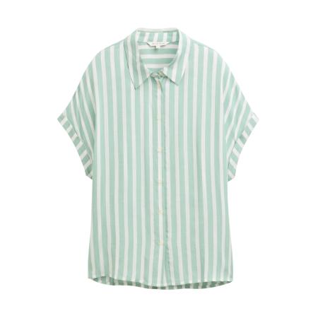 Tom Tailor TOM TAILOR Blouse mintgroen / wit