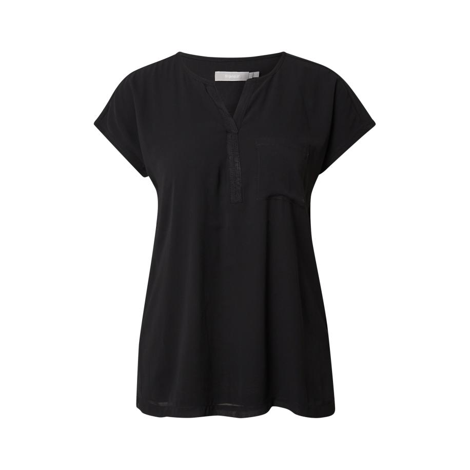 Fransa Fransa Blouse FRZawov zwart gemêleerd -