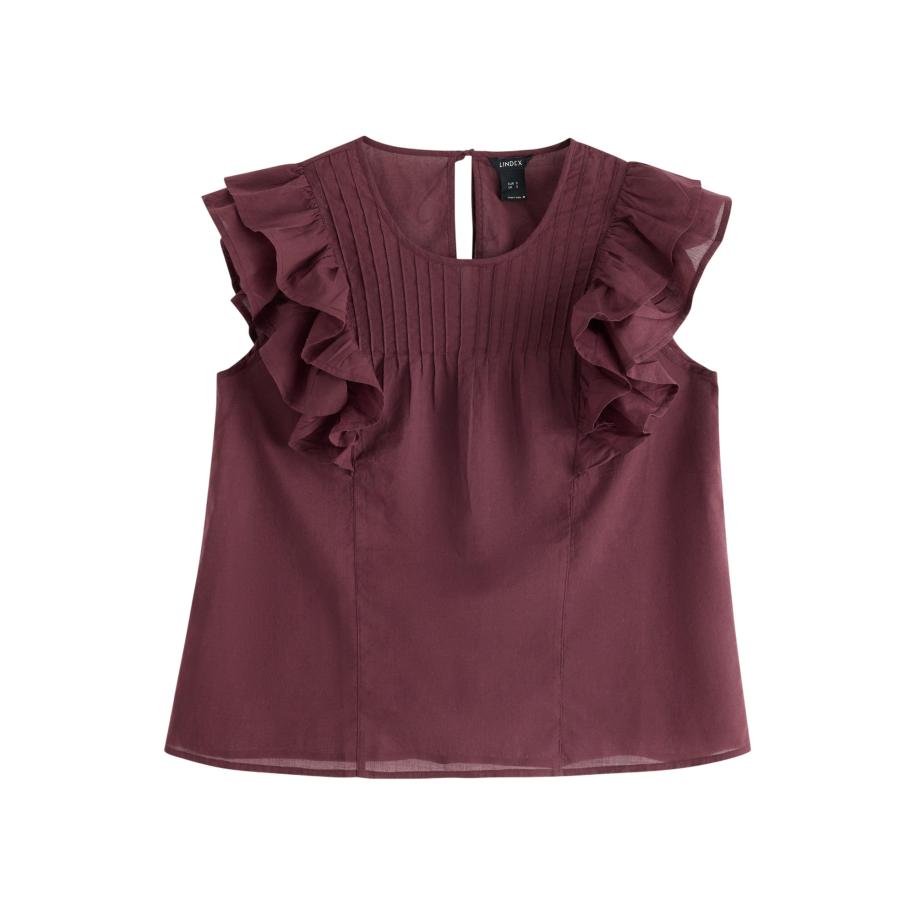 Lindex Lindex Blouse Carrie wijnrood -