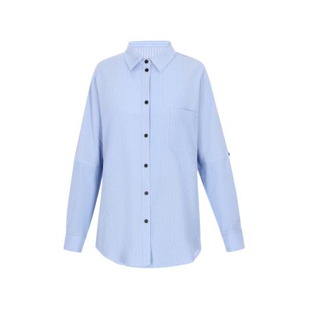 Usha usha BLUE LABEL Blouse Classic Look lichtblauw / wit