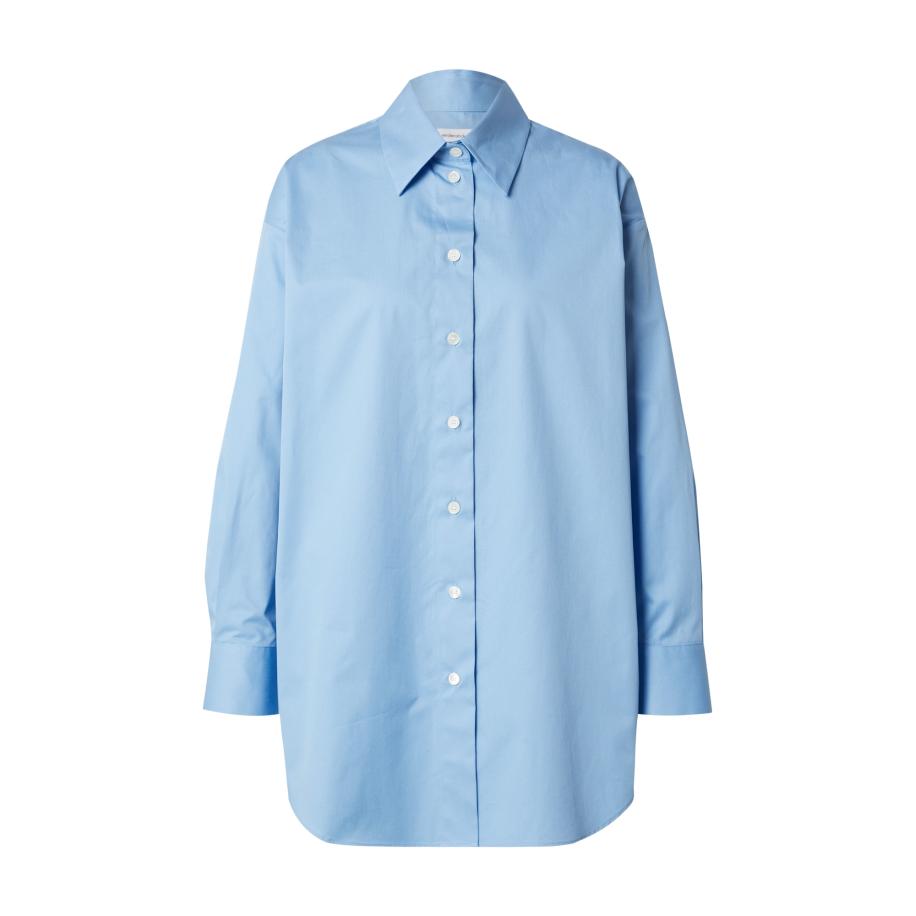 SEIDENSTICKER Blouse Schwarze Rose lichtblauw Blauw