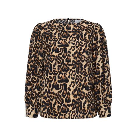 Kaffe Blouse KAHannah beige / bruin / zwart