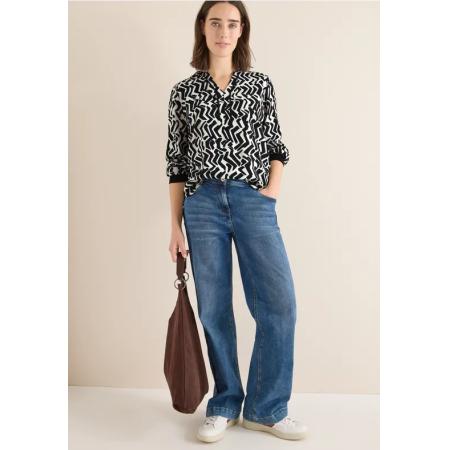 CECIL Bedrukte blouse met tape -