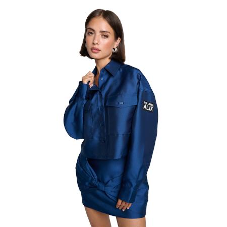 Alix The Label Woven Cropped Blouse