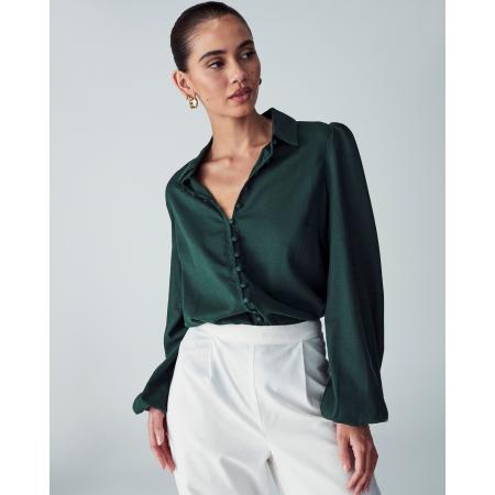 St MRLO St MRLO Blouse PICO donkergroen