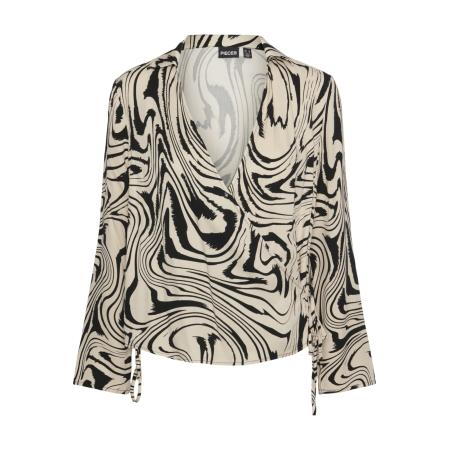 Pieces PIECES Blouse KIMMIE taupe / zwart