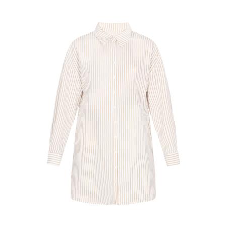 SANIKA SANIKA Blouse Fashion Look beige / donkerbeige / wit