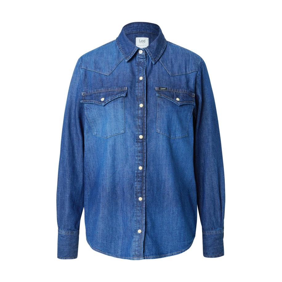 Lee Lee Blouse REGULAR WESTERN SHIRT blauw denim -