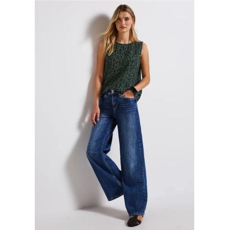 Street One Mousseline blouse top met print