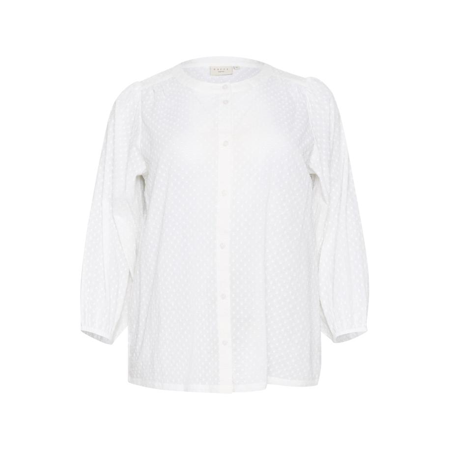 KAFFE CURVE Blouse KC Rory wit Wit