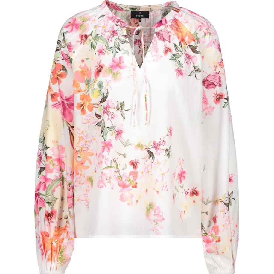 Monari monari Blouse ecru / abrikoos / donkeroranje / pink -