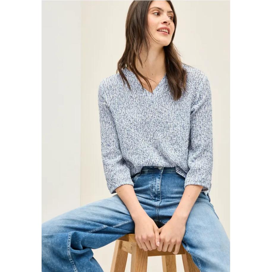 CECIL Gestructureerde blouse Wit