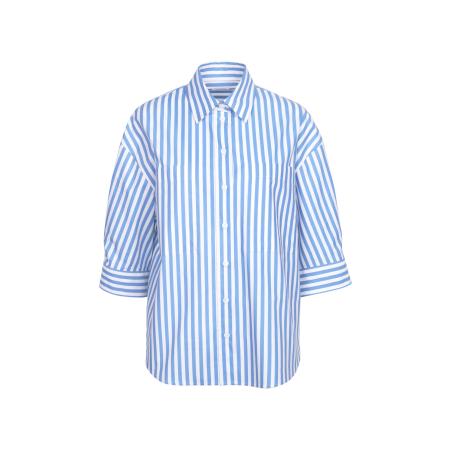 Seidensticker SEIDENSTICKER Blouse Schwarze Rose lichtblauw / wit