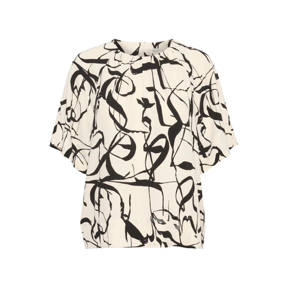 InWear InWear Blouse zwart / wit -