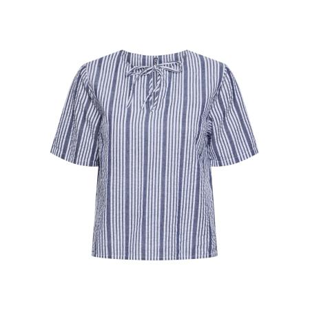 Pieces PIECES Blouse PCTessa marine / wit
