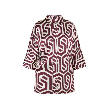 DreiMaster DreiMaster Klassik Blouse bourgogne / wolwit