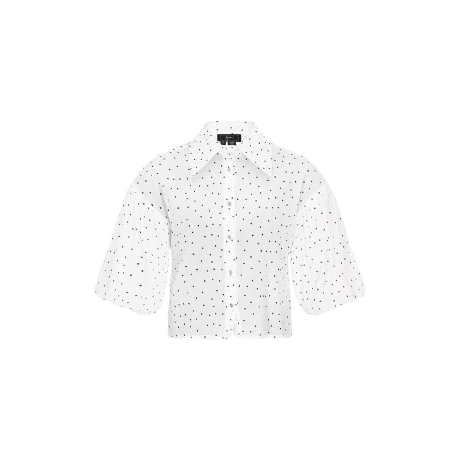 Faina faina Blouse zwart / offwhite -