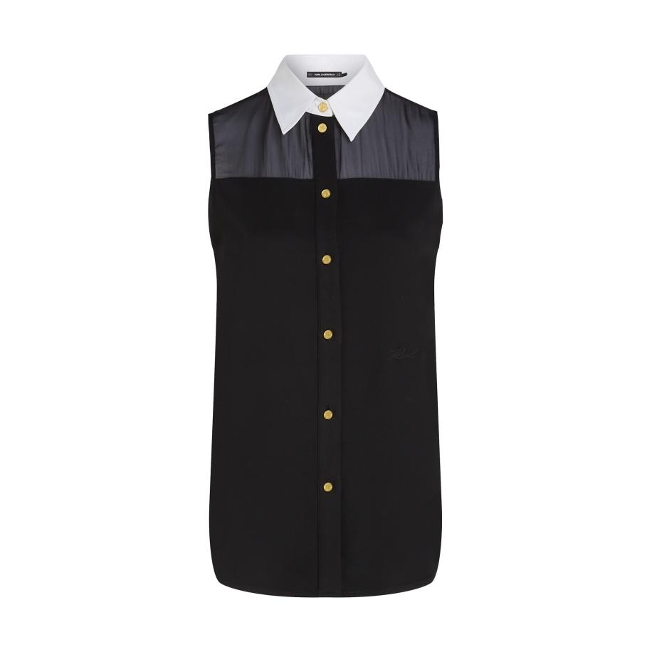 Karl Lagerfeld Karl Lagerfeld Blouse zwart -
