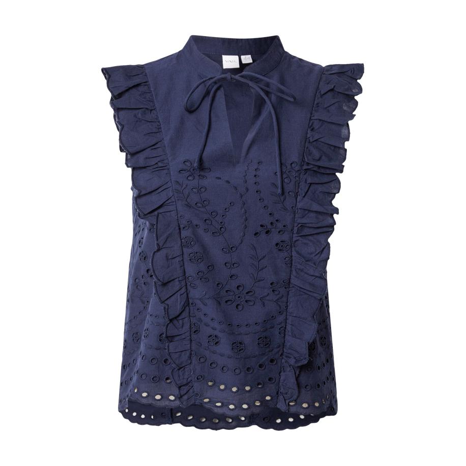 YAS Blouse YASLuma navy Blauw