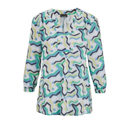 Goldner Goldner Blouse blauw / groen / zwart / wit