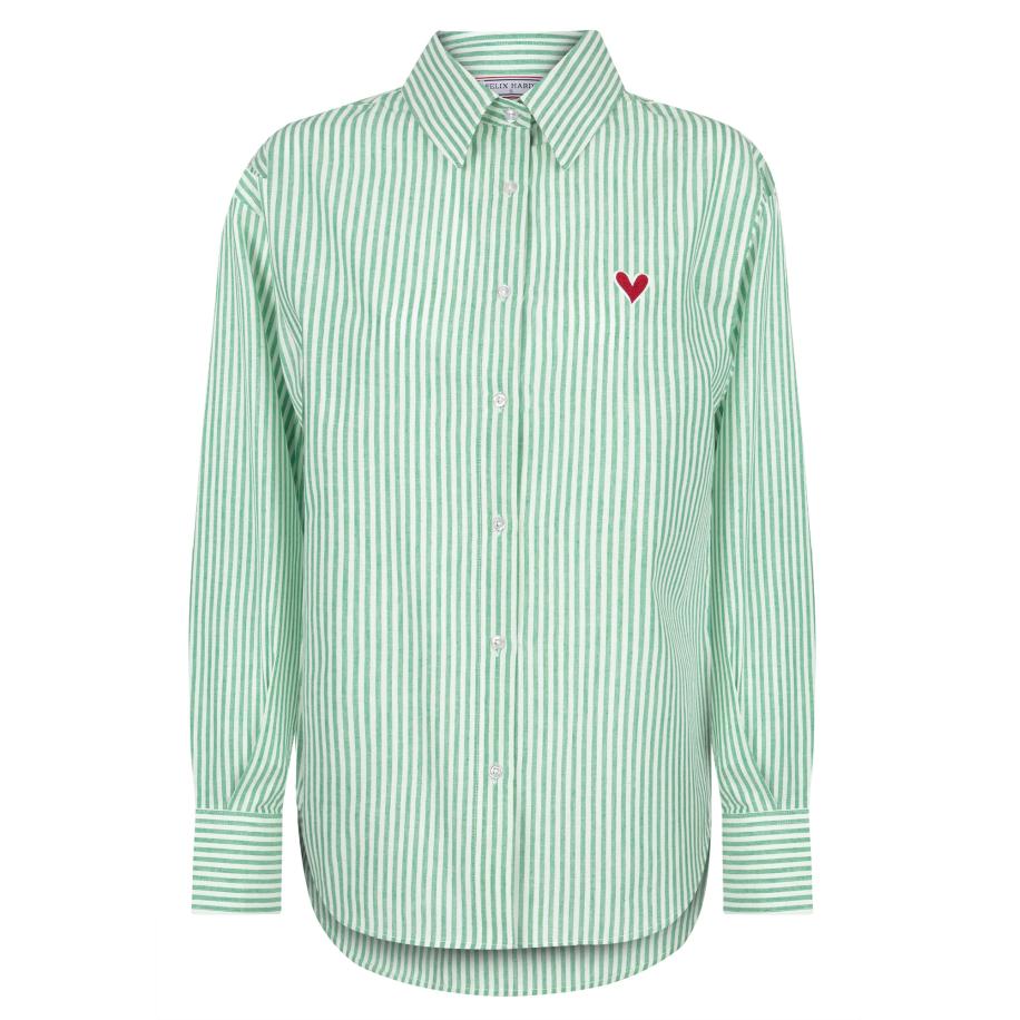 Felix Hardy Felix Hardy Blouse groen / lichtgroen / rood / wit -