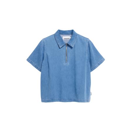 Armedangels ARMEDANGELS Blouse Cinziaa blauw denim