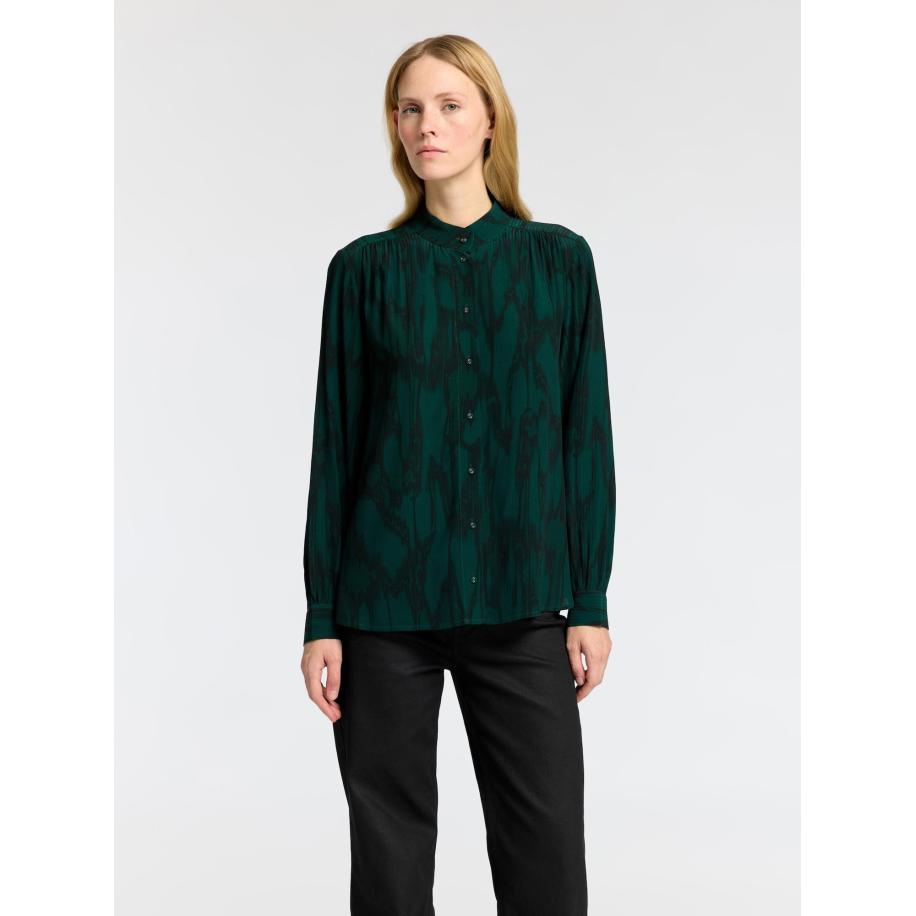 Selected SELECTED Blouse groen / zwart -