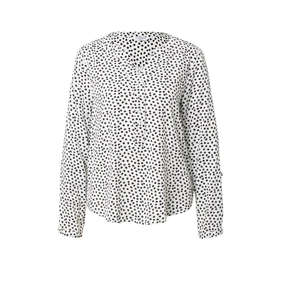 ZABAIONE ZABAIONE Blouse Annabelle zwart / wit -