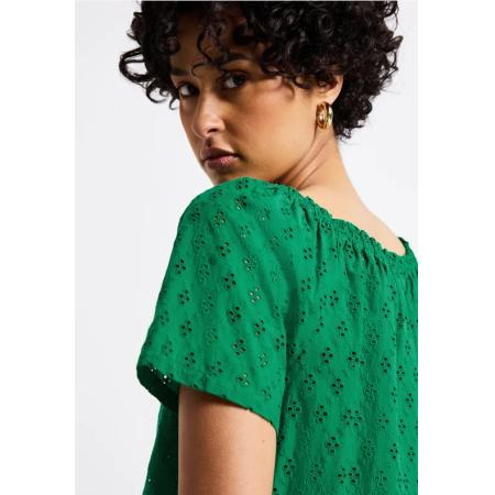 Street One Blouse met oogjesborduursel